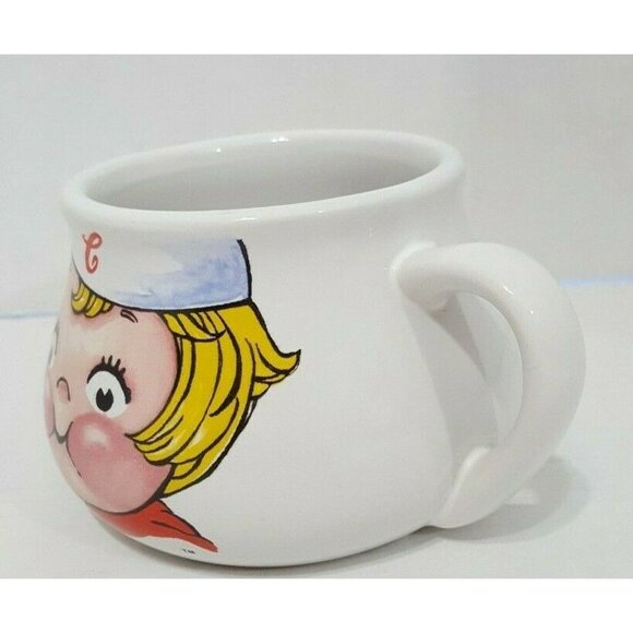 Houston Harvest 1998 Campbells Soup Kid Large Mug White Ceramic 16 oz Bowl - Picture 3 of 7